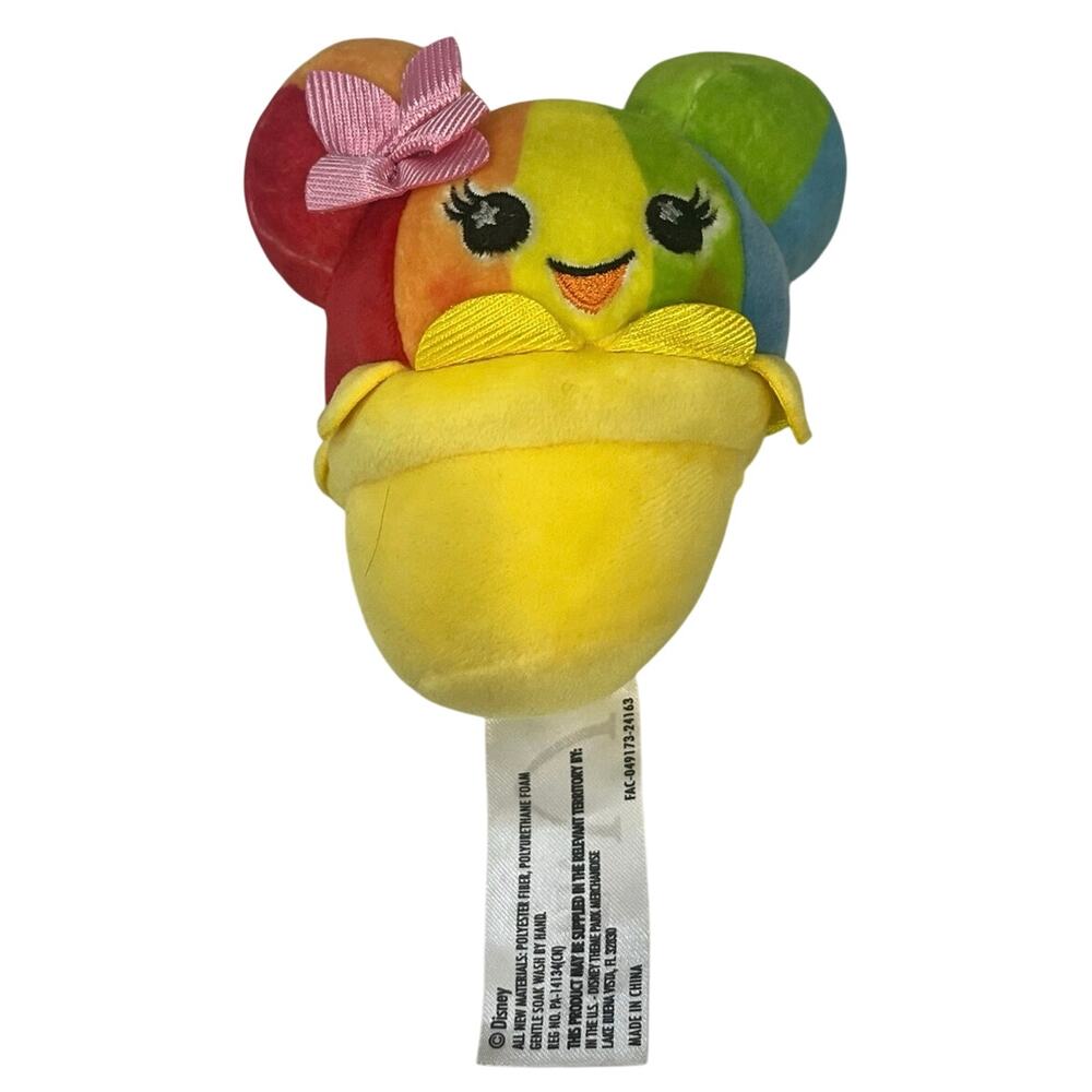 Disney Parks Aulani Hawaii Resort Wishables Rainbow Shaved Ice 4" Plush